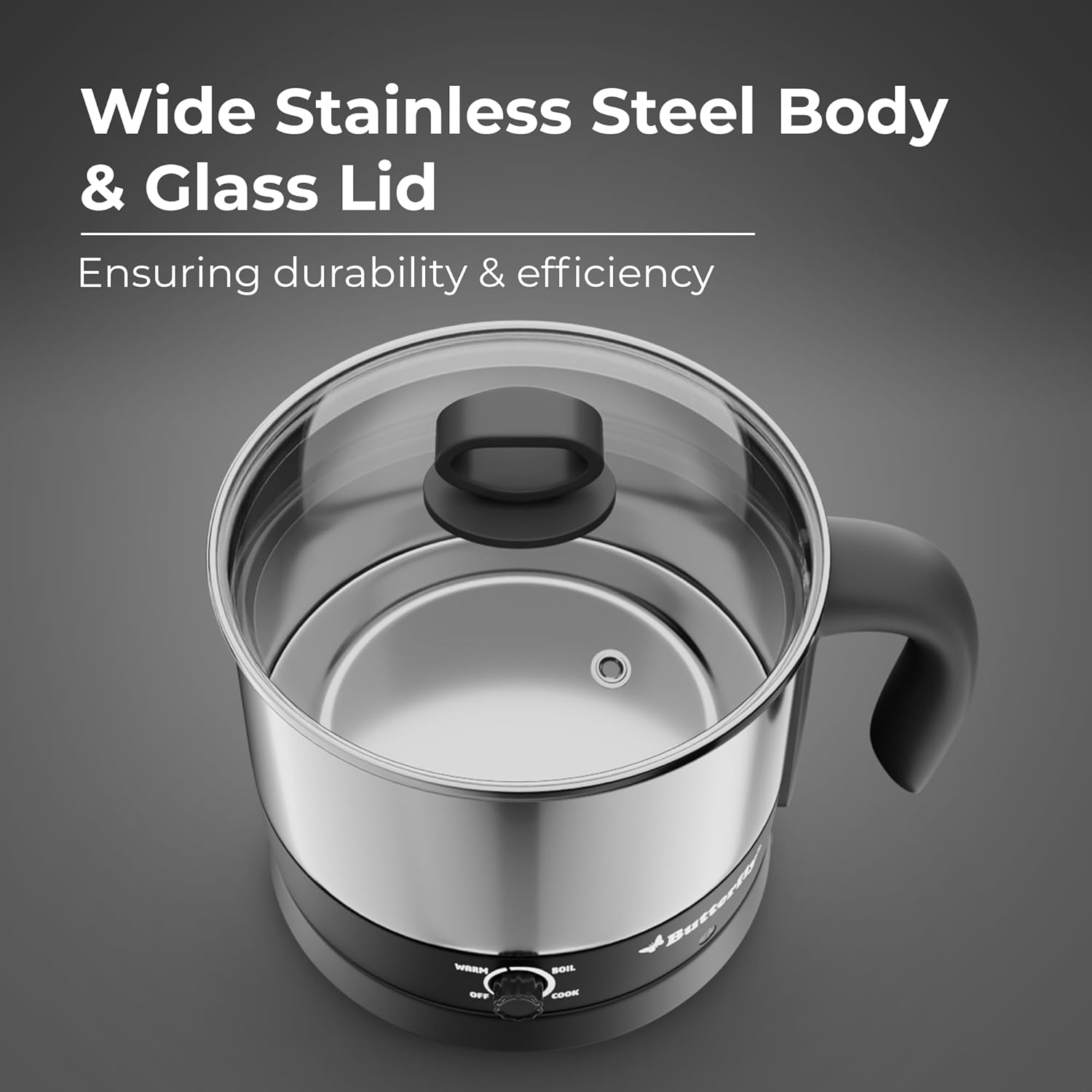 Butterfly Stainless Steel Matchless Multi Kettle 1.2 Liter